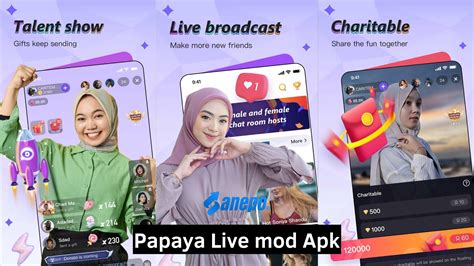 Papaya Live unlock is not the only live streaming application currently available, but there are already many other application variants that you can easily download and use. . Papaya live mod apk